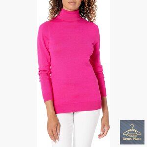 Women's Lightweight Long Sleeve Turtleneck Sweater Pullover Classic Fit